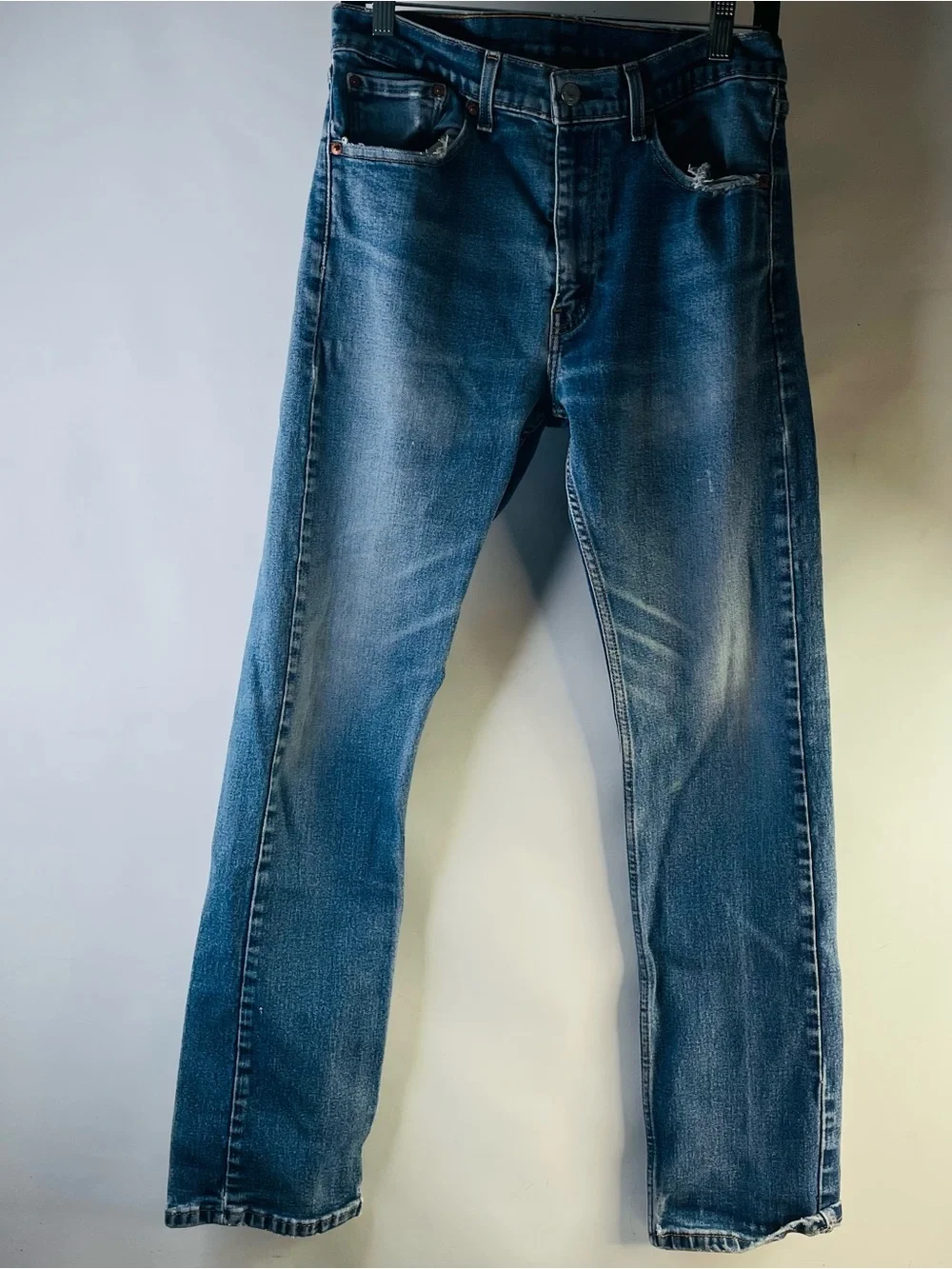 Levi's Men's Straight-Leg Faded Blue Jeans Regular Fit 32-32